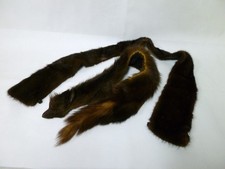 Nerz Kragen Schal Stola auch mit Kopf vintage