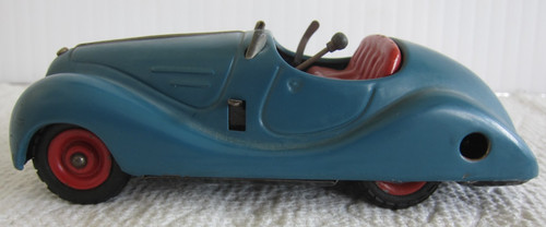 SCHUCO GERMANY "EXAMICO 4001" BLUE ROADSTER, CLOCKWORK, WORKS! NICE! $12 SHIP!