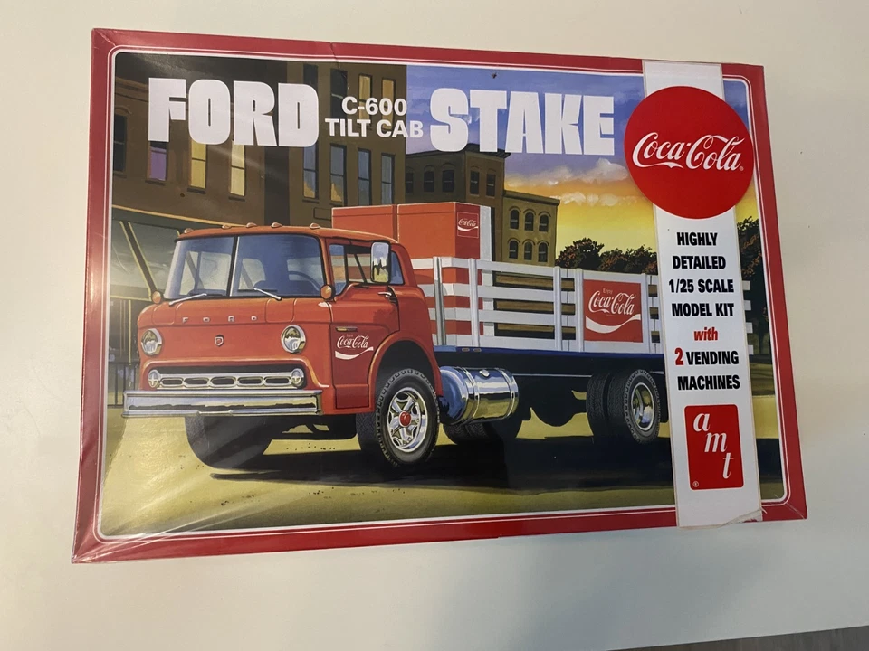AMT 1147 1:25 Coca-Cola Ford C-600 Tilt Cab Stake ungebaut original versiegelt - Bild 1 von 1