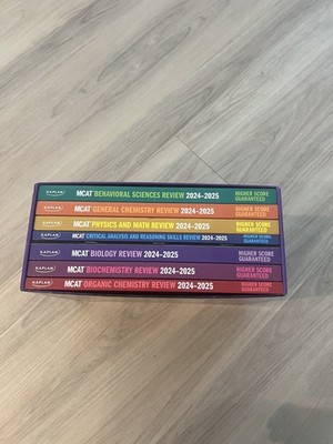 MCAT 2024-2025 Kaplan 7-Book 10th Edition with Study Sheets. Never