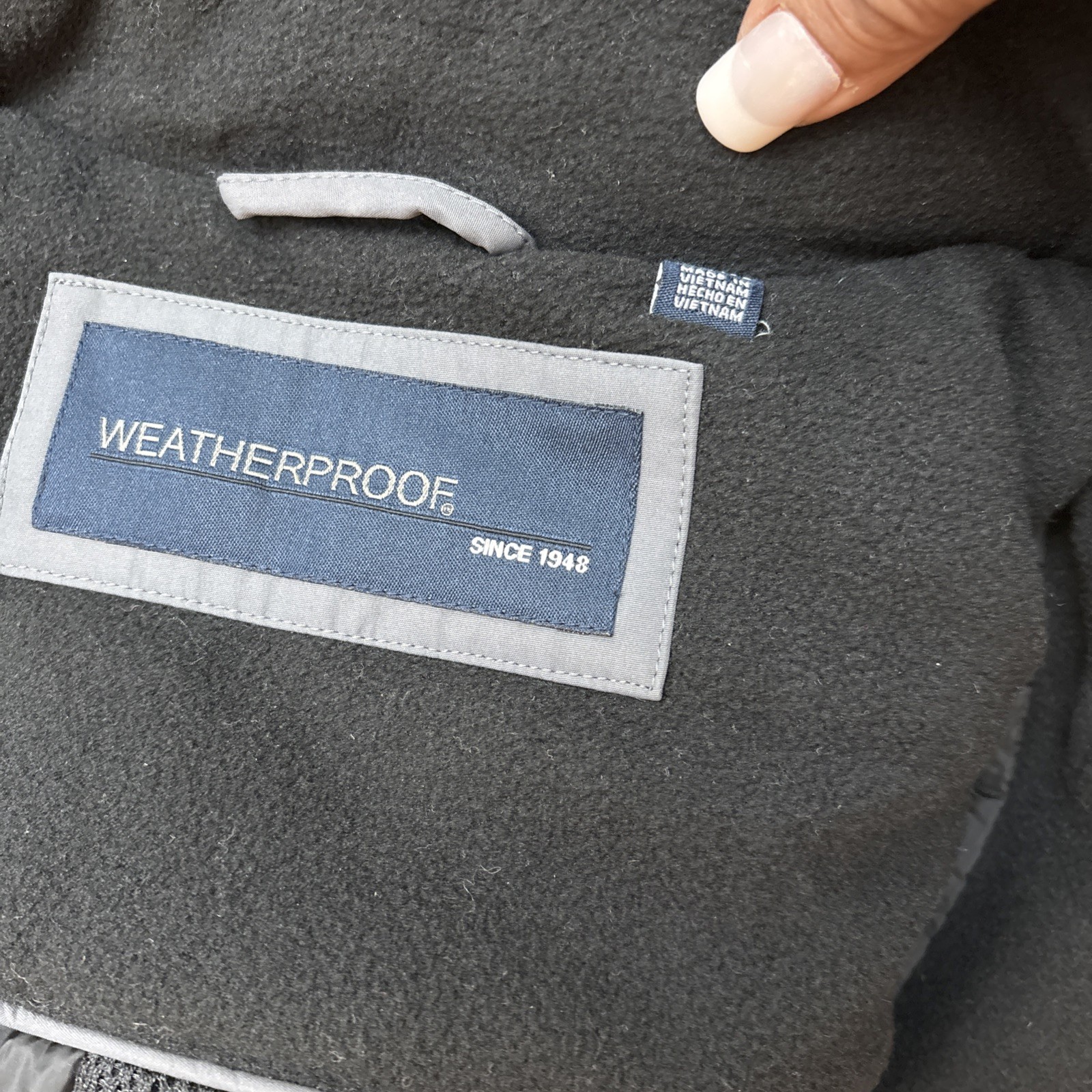 Weatherproof Black Polyester Softshell Double Zip… - image 11