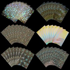 300 Pcs Photocard Sleeves Laser Flashing Holographic Card Protector