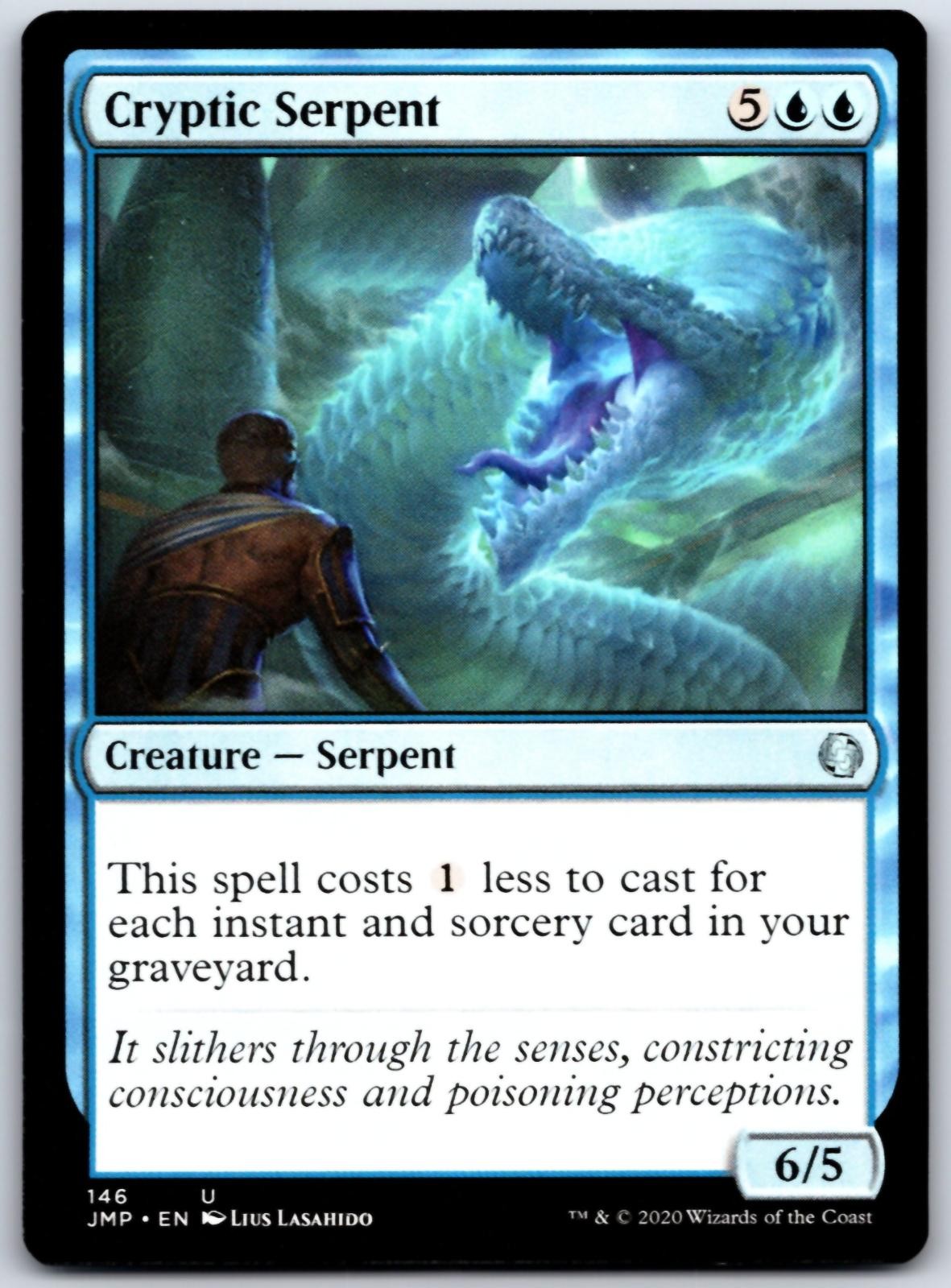 Cryptic Serpent 146 UC Jumpstart Magic: The Gathering NM
