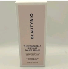 Beauty Bio Zenbubble Bi-Phase Toner Serum 1.7 oz New In Box