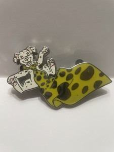101 Dalmatians Pin-Dalmatian Puppy Playing With Yellow Tie