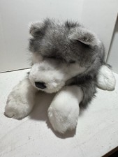 Folkmanis Husky Dog Wolf Full Body Hand Puppet Plush