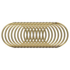 14pcs Shower Curtain Rings 2 Inch Round Snap Hooks for Curtain Rods Bronze