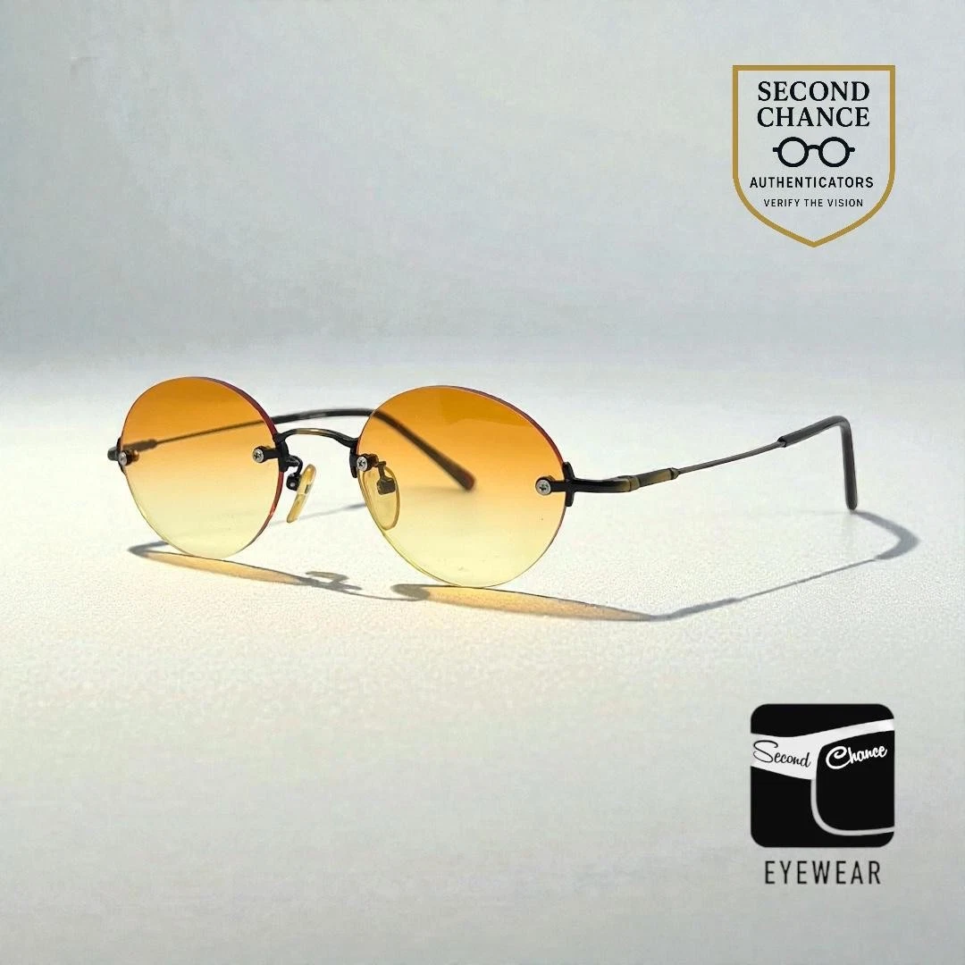 Black Rimless Vintage Sunglasses for sale | eBay display picture 2