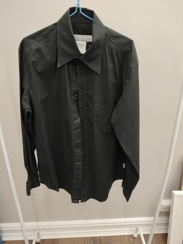 Vintage Versace Jeans Couture Black Shirt L Made in Italy Ittierre 90s 2000s