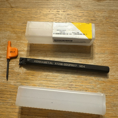 Kennametal A12 MSDU PR07 Kühlmitteldurchführung Wendebohrstange (NEU)