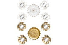 Specchio set 5 pezzi per decorazione pareti SPECCHIO INGRESSO CAMERA ORO DECAPE'