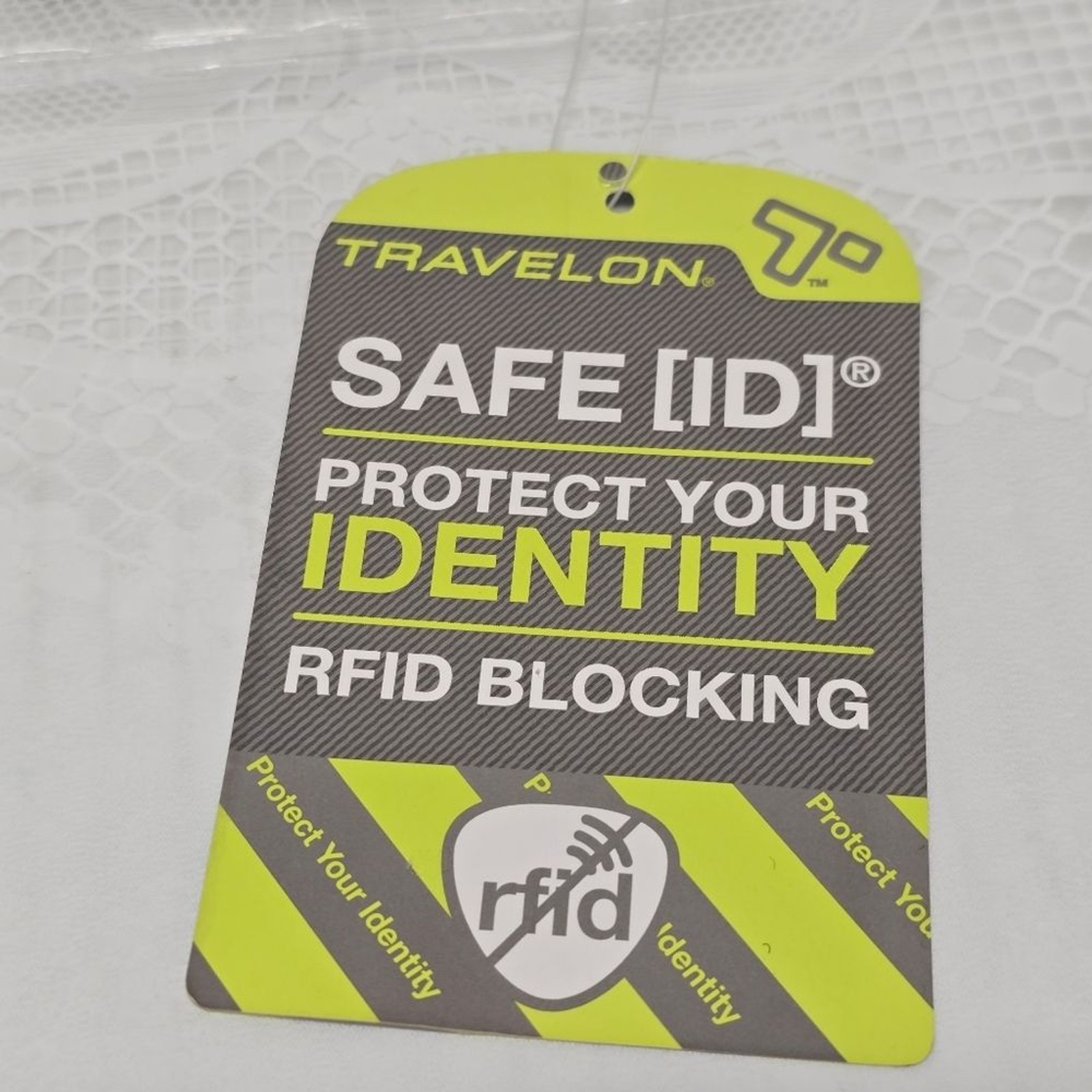 NWT Travelon Safe ID Zip Around 3 Section RFID Blocking Black Travel Wallet