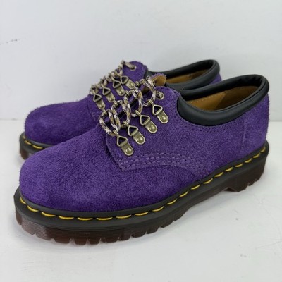 Dr. Martens 8053 Ben Long Napped Suede Shoes Rich Purple Women's Size 6 NEW