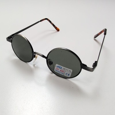 Sonnenbrille Y2K JD Optical Hippie Rund Metallfassung Feinstrang