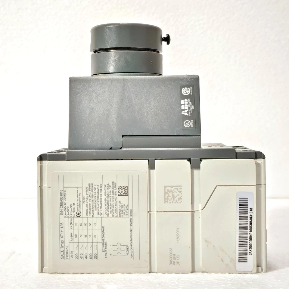 INTERRUPTOR AUTOMÁTICO ABB 35A SACE TMAX XT1H 125 690VAC 500VDC NUEVO Foto 4 de 4