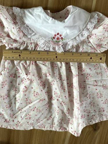 Vintage Mayfair Kids 18 Months Baby Floral Print Dress, Retro Infant Clothing - Picture 7 of 11