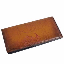 Berluti Espace Long Leather Wallet Calligraphy Men  s Used