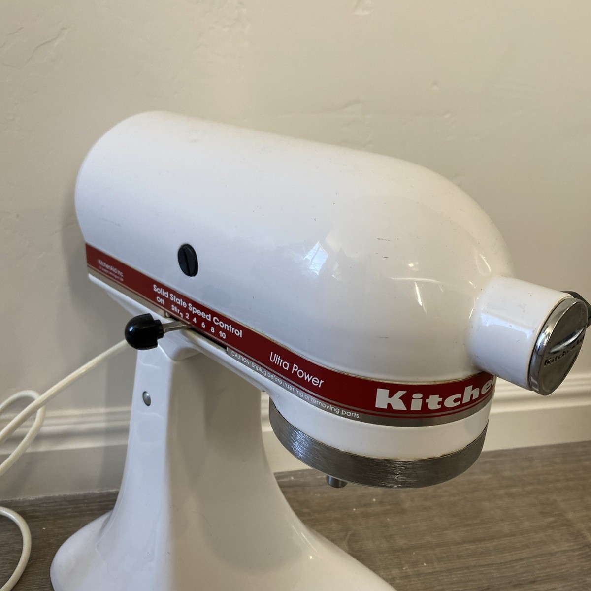 KitchenAid KSM90 Ultra Power Stand Mixer 4.5 Qt White USA Bowl