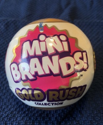 ZURU 5 Surprise Mini Brands Gold Rush Collection Ball Sealed Rare HTF New