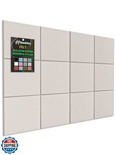 Hsurbtra Large Cork Board for Wall 47 x 36 Inch, 12 Pack Felt Bulletin Notice