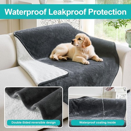 Waterproof Dog Blanket Pet Throw for Dog Cat Puppy Couch Bed Furniture Protect - Picture 10 of 30