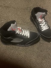 Size US 9.5 Air Jordan 5  Black Metallic Reimagined" Men's shoes