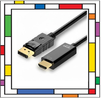 1,8 m 4K Display Port DP zu HDMI Stecker Kabel Adapter Konverter DisplayPort 60 Hz