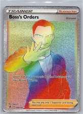 Boss's Orders 200/192 Rainbow Rare Rebel Clash Pokemon Holo Moderately Played on eBay