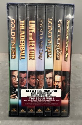 Sealed Brand New The James Bond Collection Vol 1 Gift Set: 7 Movie DVD Box Set