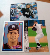 Alex Fernandez 1991 Topps 1st Round Draft Pick &1994 Upper Deck Electric Diamond
