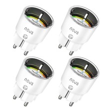 NOUS A1T Tasmota 4er-Set WLAN Steckdose 16A E...