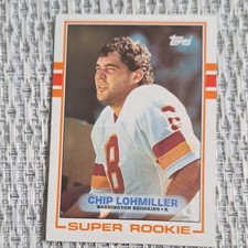 Topps 1989 Chip Lohmiller Super Rookie #251 Redskins Football Card. rookie card picture