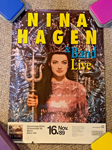 ニナ ハーゲン eBay | Poster Hagen Nina 貴重プロモポスター 日本限定