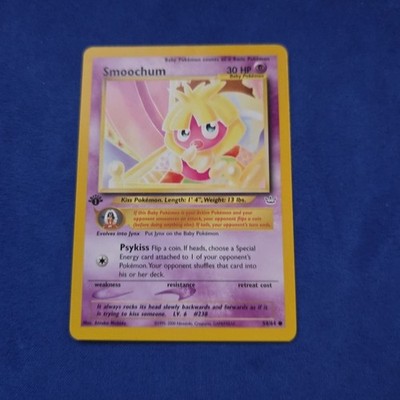 Pokémon TCG Smoochum 1st Edition Neo Revelation 2002 Vintage WOTC Card 54/64