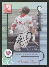 2004 Donruss Elite Marlon Byrd Auto Recollection Collection #/24 #229 Card
