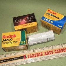 Vintage Kodak 35mm Film Lot 4 Rolls Slide Negative Ektachrome Ektar 800 Films
