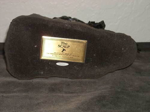 Franklin Mint Frederic Remington Bronze Sculpture - The Scalp - Picture 7 of 7