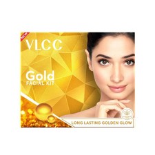 VLCC Gold Facial Kit, Bright  Glowing Skin - 60g- Free Shipping