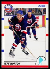 Jeff Norton, 1990-91 Score American, #157, New York Islanders,