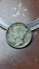 1926 D Mercury Silver Dime 10C Fine Details Reverse Cleaning                W831