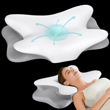 Neck Pillow for Pain Relief - Ergonomic Side Sleeper Pillow for Neck Support,