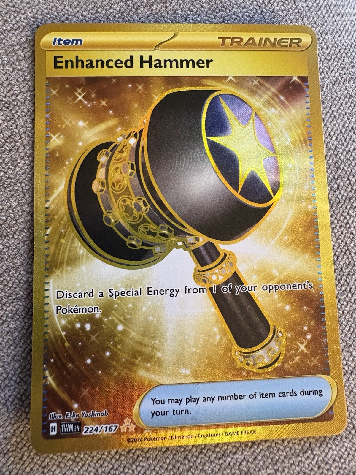 Pokémon TCG Enhanced Hammer Card 224/167 Twilight Masquerade