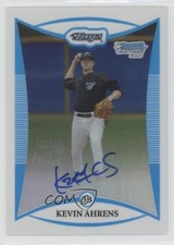 2008 Bowman Chrome Prospects Prospect Refractor 368/500 Kevin Ahrens Auto l8x