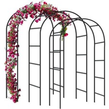 Rosenbogen Torbogen Garten Rankgitter Rosenhilfe aus Pulverbeschichtetem Stah...