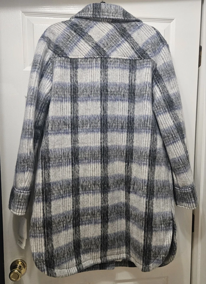 Shacket - Modern Supply - By Sanctuary- Medium - Black - Blue - White - Image 4 of 4