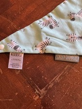 Cheeky Chompers Neckerchew Teething Dribble Bib zebra NWOT