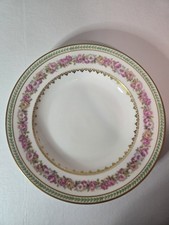 GDA Limoges France Haviland Salad/Fruit Bowls 6 Rose Border 8.5"