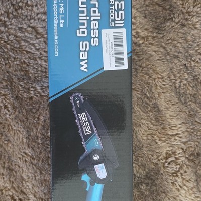 SEESII M6 Lite 24V 6 in Cordless Battery Mini Chainsaw w/ Case & Chain