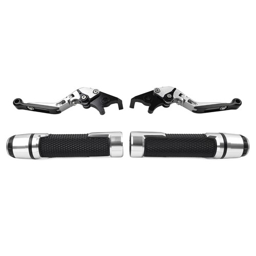 Silver Brake Clutch Levers Handlebar Grips Sets For Honda CBR1000RR-R/SP 2020-22 - Picture 3 of 10