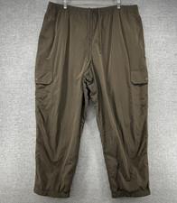 Good American Cargo Nylon Jogger Pants Women Size 5 Brown Drawstring Activewear